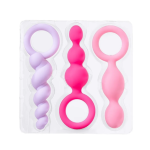 Satisfyer Booty Call – набір анальних пробок, 3 шт. (різнокольорові) 22