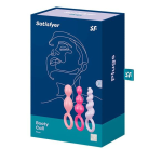 Satisfyer Booty Call – набір анальних пробок, 3 шт. (різнокольорові) 23