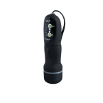Velvet Vibrating Black Balls – вагінальні кульки з вібрацією та пультом керування (чорні, 9.1 см) 10