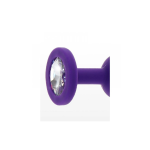 Силіконова анальна пробка Toy Joy Diamond Booty Jewel, S, 7х2.5 см (фіолетовий) 10