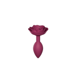Love To Love Open Roses M – анальна пробка з силіконовою трояндою, 8.5×3.4 см 8