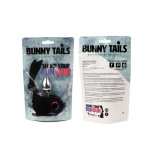 FeelzToys Bunny Tails – анальна пробка з пухнастим хвостиком, 7×2.5 см (чорна) 10